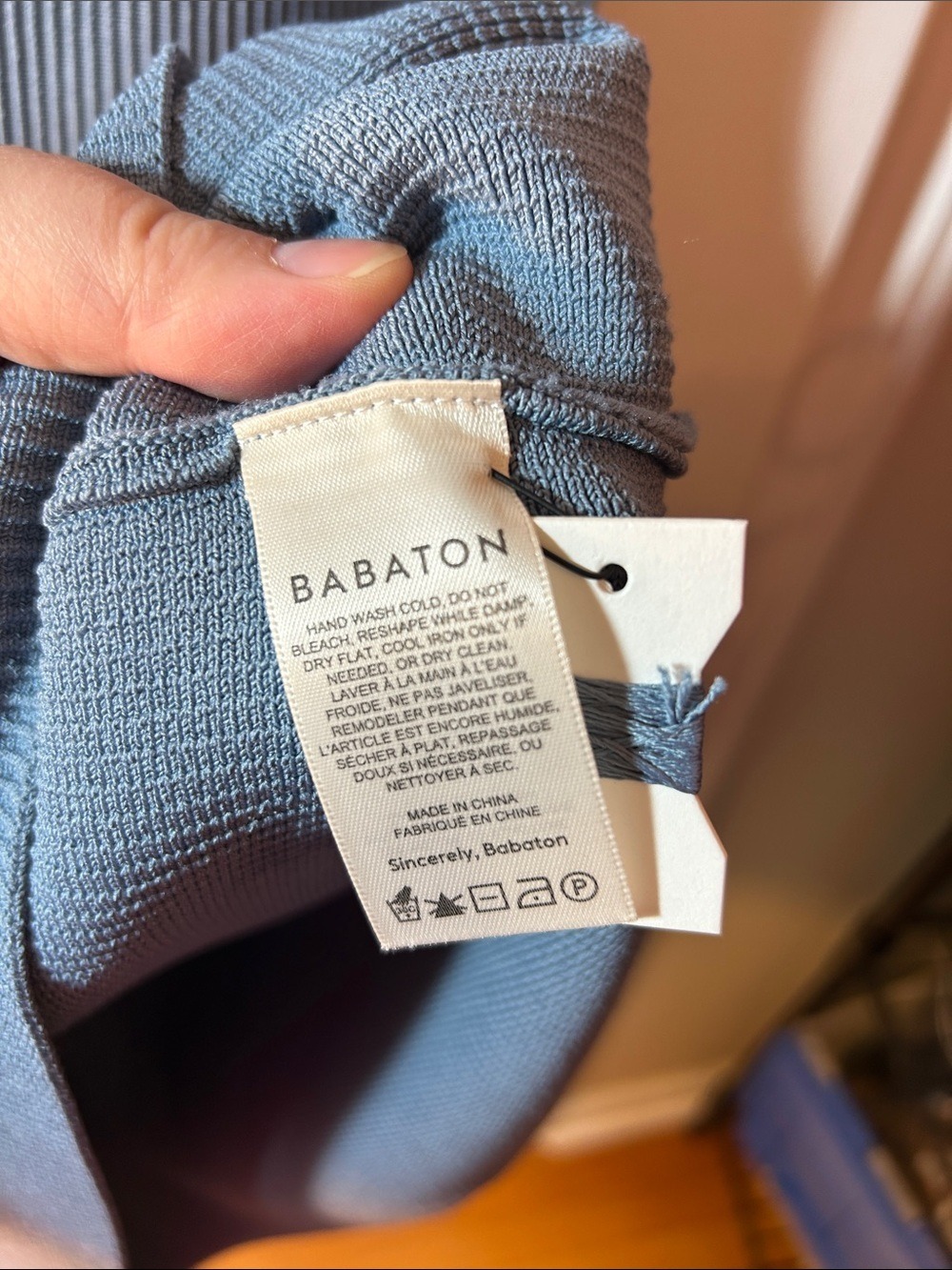 Babaton Sculpt Knit Tube Dress in blue size XL strapless bodycon new - Picture 4 of 6